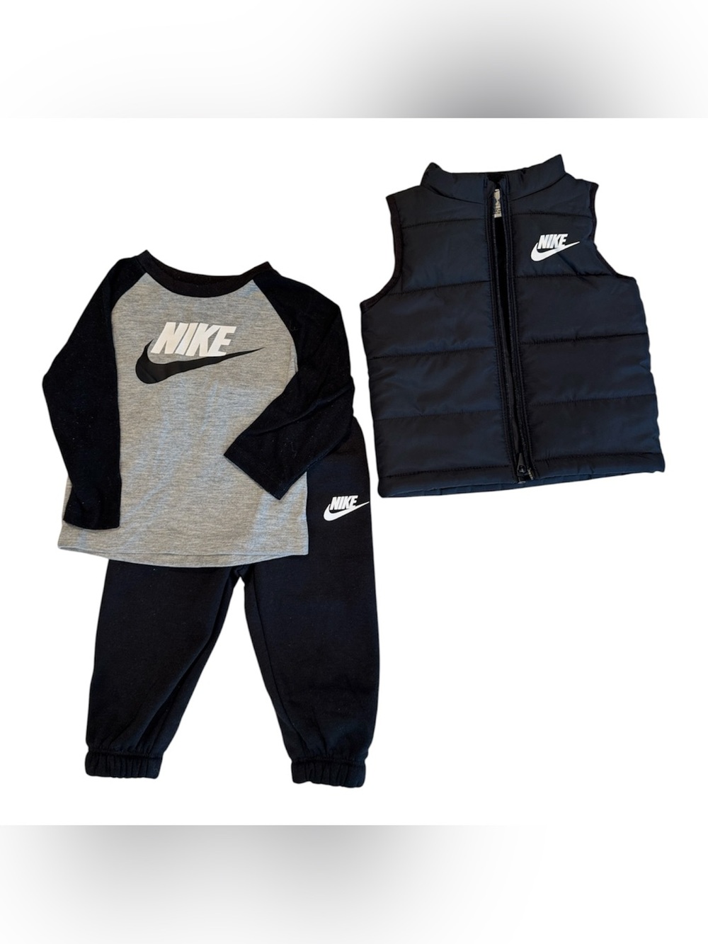 Nike Kids Black & Gray 3-Piece Sport Set